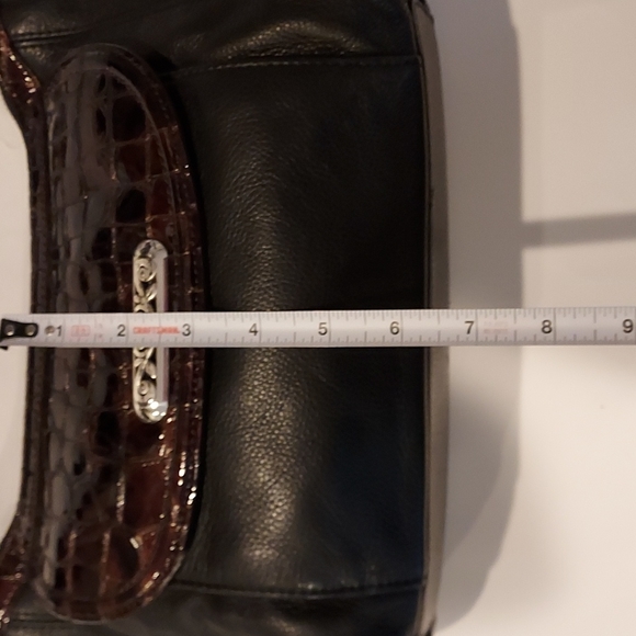 Women's Vintage Brighton #E593527 Black Pebble Leather Shoulder Handbag 💥💥 - Picture 16 of 16